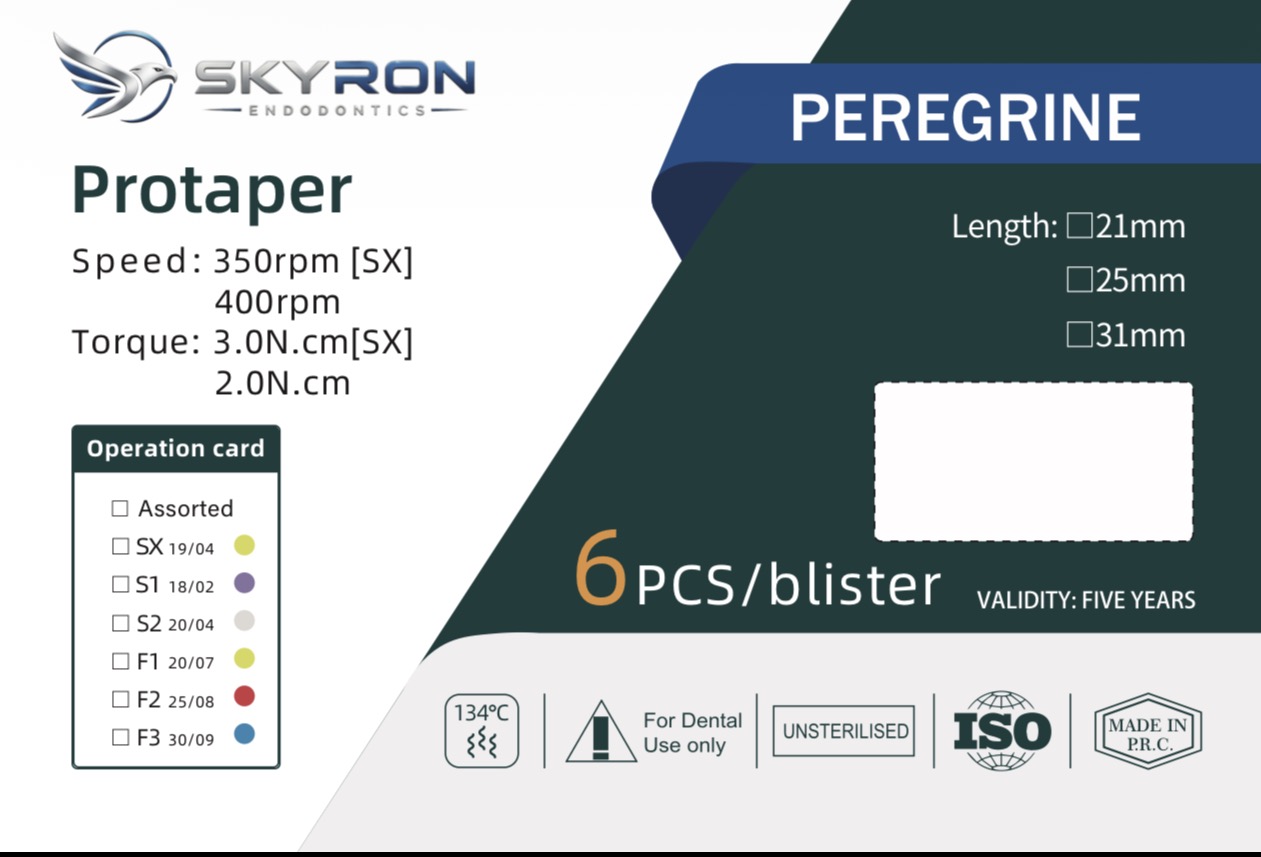 Skyron Peregrine Protaper packaging