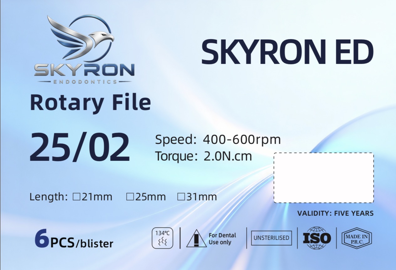 Skyron ED rotary file packaging