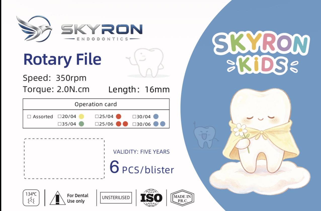 Skyron Kids rotary file packaging