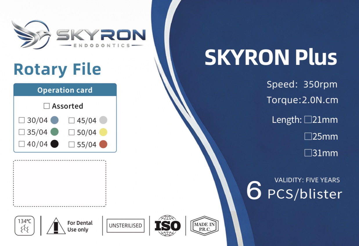 Skyron Plus rotary file packaging